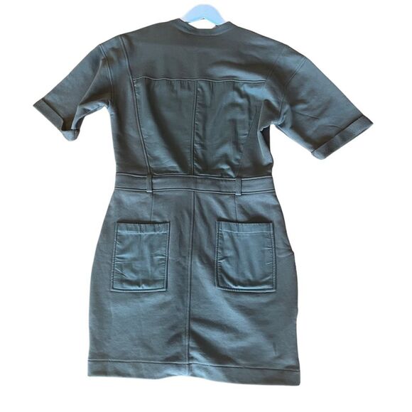 Reiss NWT Emlyn Sweatshirt Dress in Olive - Picture 12 of 14